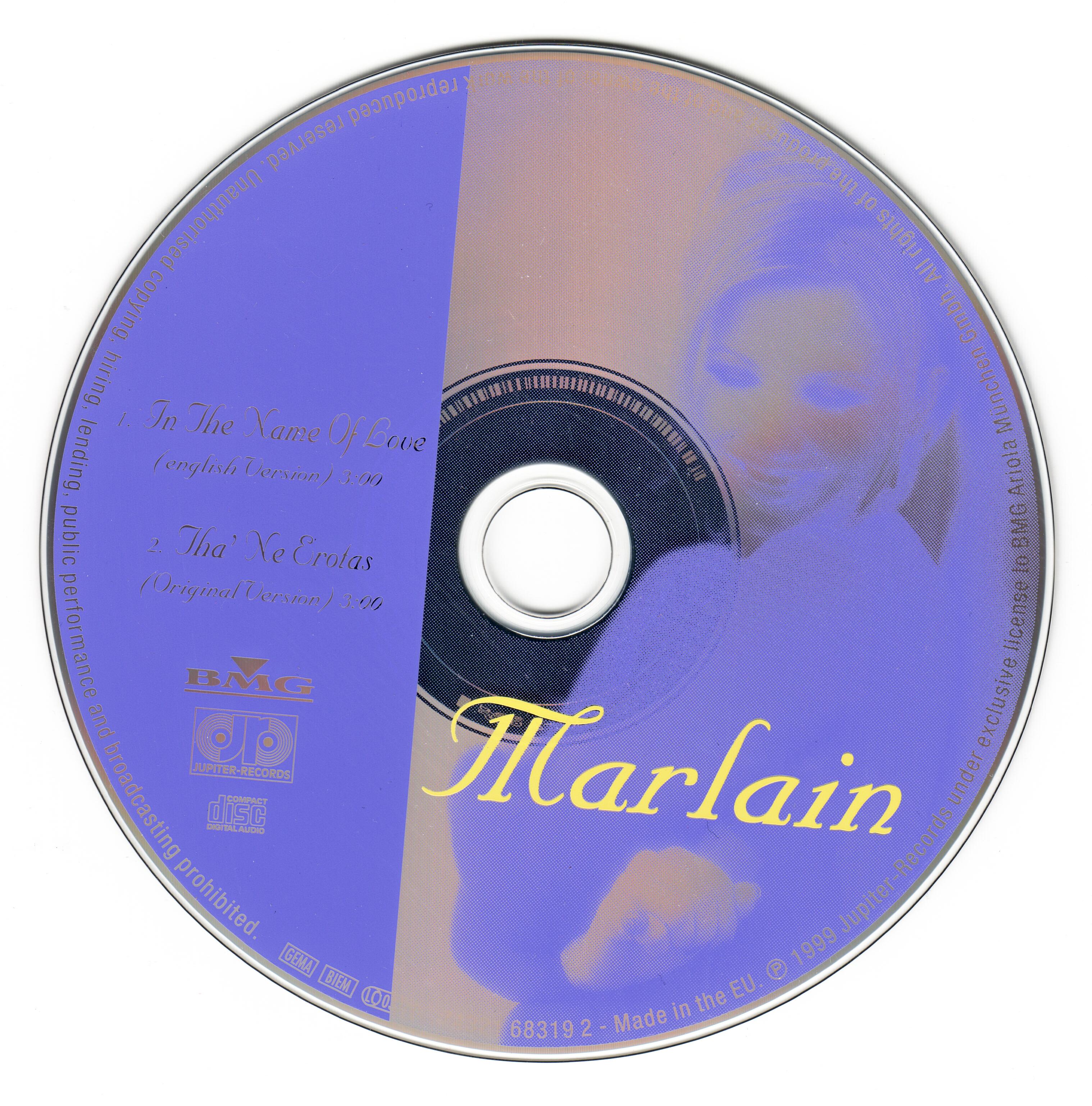 Eurovision Song Contest 1999; Marlain  In The Name Of Love : CD